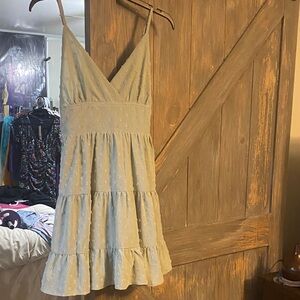 Elegant Blue Sleeveless Dress